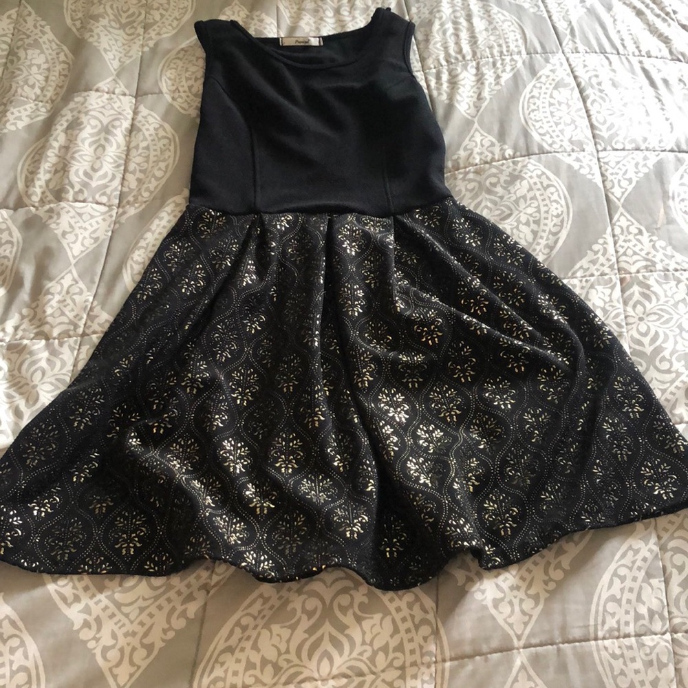 black and gold dress